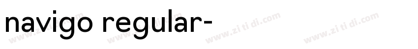 navigo regular字体转换
